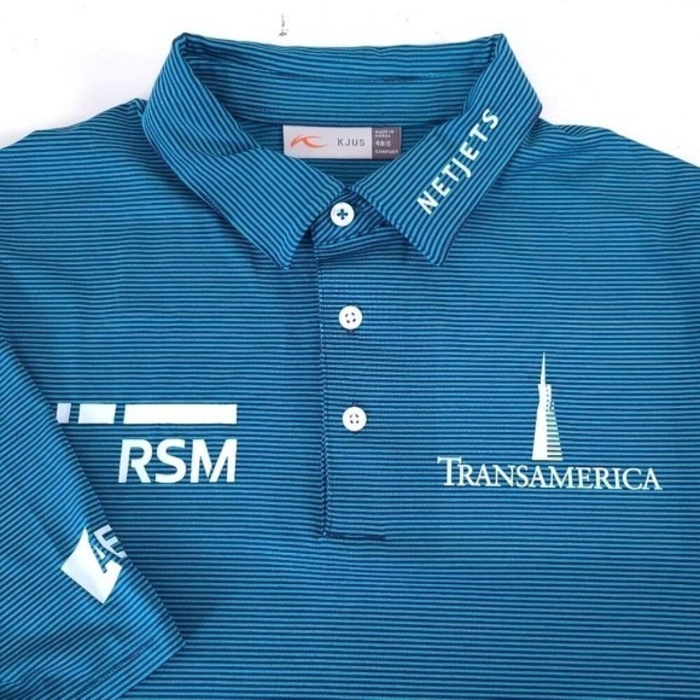 KJUS  Zach Johnson Performance Golf Masters Pro Polo Shirt Size S